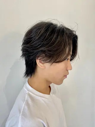ミディアム パーマ SALON所属・yoshimi men's限定のヘアスタイル