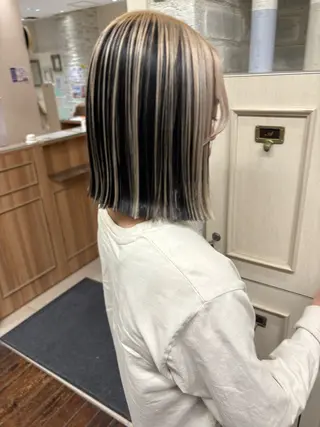 ミディアム 【美ボブ.艶カラー. 梅田茶屋町】midoのヘアスタイル