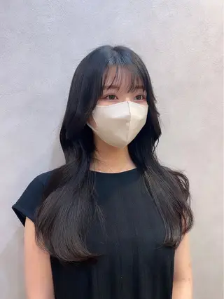 ロング カラー ヘアアレンジ 🩷韓国ヘア/ヨシン モリ🩷Maikaのヘアスタイル