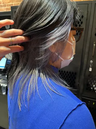 ミディアム カラー パーマ ヘアアレンジ メンズ キッズ ネイル マツエク・マツパ times salon名駅所属・久木原 ゆりのヘアスタイル