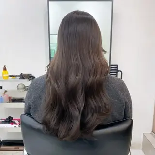 ロング カラー 艶感/韓国風 🤍moeka🤍のヘアスタイル