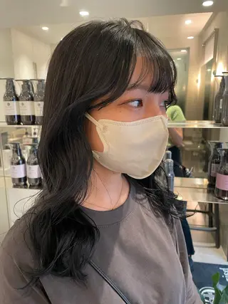 ミディアム カラー 🪞透け感&韓国ヘア 🪞honokaのヘアスタイル