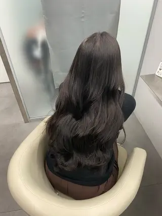 ロング カラー 江坂トレンド韓国風 髪質改善shinoのヘアスタイル