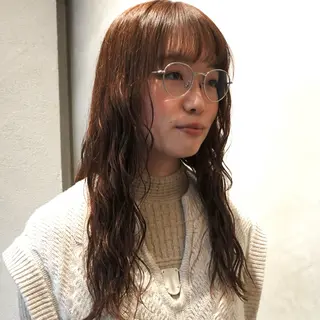 ロング パーマ レイヤーカット🪄 ヘアセット🪄シホのヘアスタイル