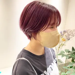 ショート ハッシュカット 田窪珠妃のヘアスタイル