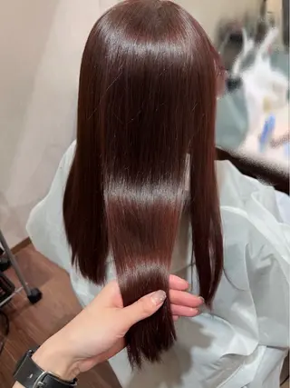 セミロング カラー ふなき あすかのヘアスタイル