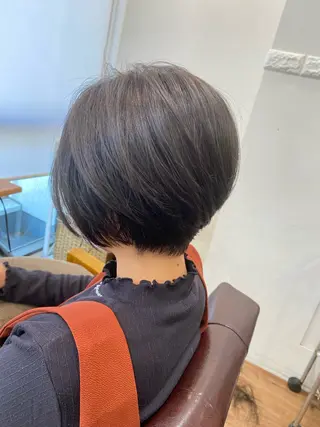 ショート カラー 髪質改善&縮毛矯正 カット/soyaのヘアスタイル