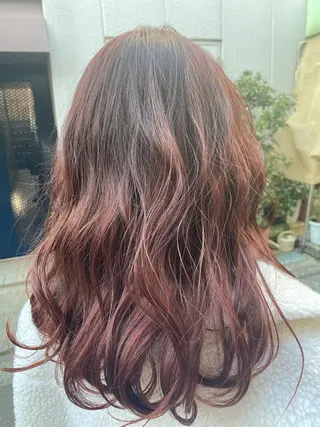 セミロング カラー pep natsumiのヘアスタイル