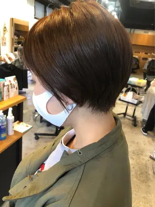 ショート カラー 骨格診断🍃ショート /ショートボブ✨岡元のヘアスタイル
