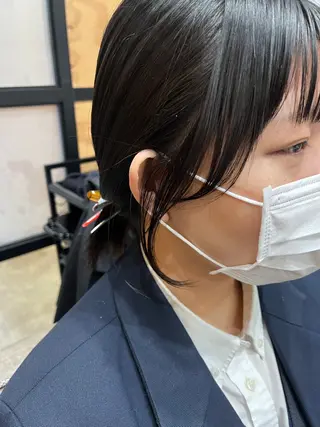 ミディアム カラー 久木原 ゆりのヘアスタイル