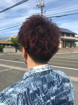 ショート カラー ヘアアレンジ メンズ ❣️倉敷❣️美髪 カラー能登一成のヘアスタイル