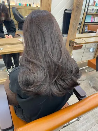 セミロング カラー HIKARU副店長/ ✨️髪質改善のヘアスタイル