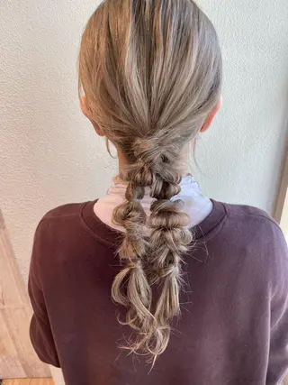 ヘアアレンジ ヘアセット⌇艶カラー 🫧⌇Nanahoのヘアスタイル