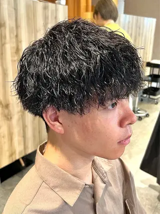 ショート パーマ メンズ メンズパーマ職人 加藤 弘貴のヘアスタイル