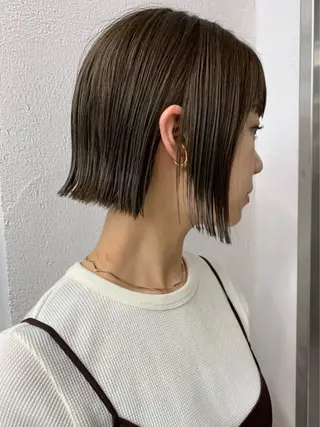 ショート カラー 🧸艶々韓国ヘア 🧁mizunaのヘアスタイル
