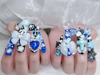 ネイル MoMoA Nail ネイル長さ出し専門店のネイルデザイン