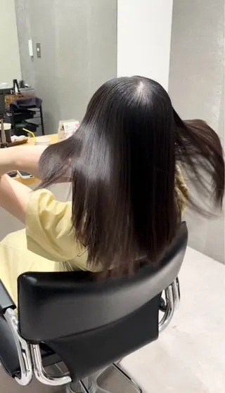 セミロング 髪質改善ヘアケア 艶髪特化/上田のヘアスタイル