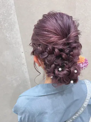 ミディアム ヘアアレンジ マツエクモデル無料 marry 池袋秦のマツエク・マツパデザイン