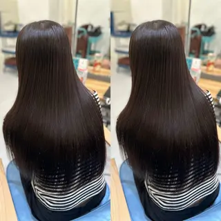 ロング 髪質改善🩵縮毛矯正 代々木/木下のヘアスタイル