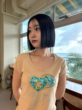 ショート ミディアムレイヤー/ 艶カラーNorikaのヘアスタイル