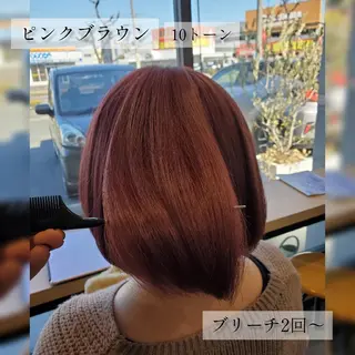 ショート カラー ブリーチカラー/ 美髪矯正/佐伯 駿のヘアスタイル