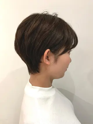 ショート 🌿似合わせ透明感 カラー松本朋幸🌿のヘアスタイル