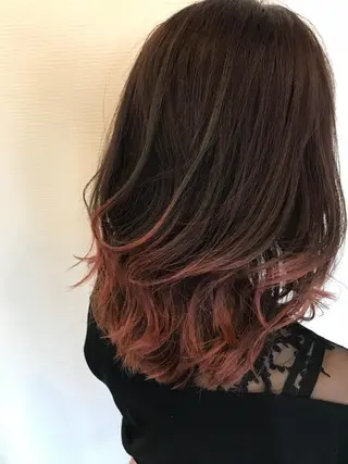 ミディアム カラー 日比 貴大/ minim hairのヘアスタイル