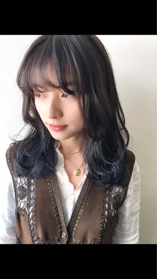 セミロング ✨透明感ケアカラー✨ 長野ゆきなのヘアスタイル