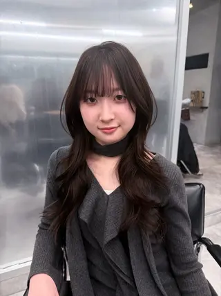 ロング ハイトーン/渋谷 韓国風/Narukaのヘアスタイル