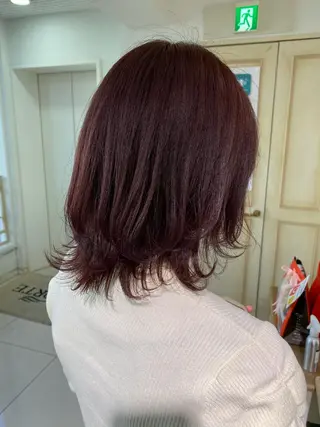 ミディアム カラー ヘアアレンジ 透明感カラー 古山 結季🌙🖤のヘアスタイル