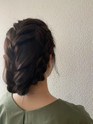 セミロング ヘアアレンジ terra✂️川嶋 大輔のヘアスタイル
