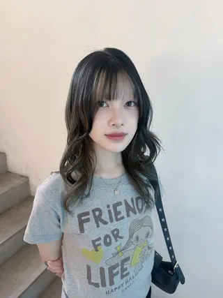 セミロング カラー デザイン/レイヤーカ ット🪐˚⌖MIHOのヘアスタイル