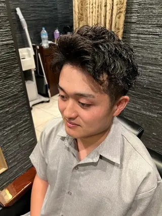 ミディアム 長野 風人のヘアスタイル