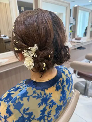 ミディアム ヘアアレンジ 韓国ヘアメイク🎀/ 縮毛矯正✨山本媛香のヘアスタイル
