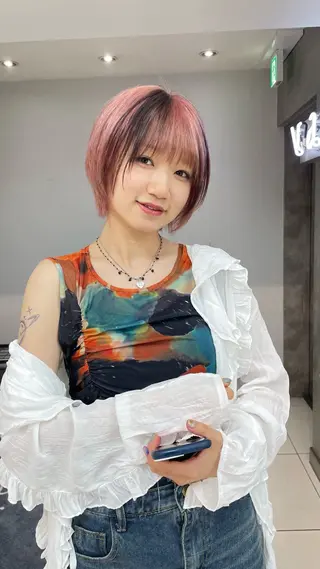 ショート メンズ縮毛矯正 メンズカット/のヘアスタイル