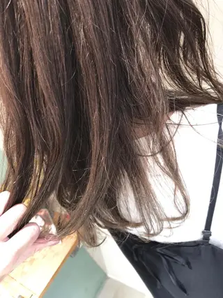 ミディアム カラー パーマ ヘアアレンジ 【ツヤ髪美容師】 ツダケイスケのヘアスタイル