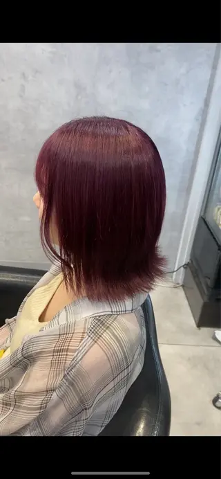 ミディアム カラー sayaka 池袋店/カットモデルのヘアスタイル