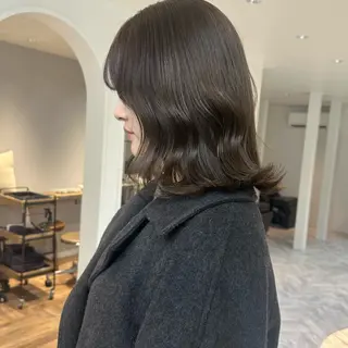 ミディアム カラー 縮毛/ベージュカラー Mariamu🫧のヘアスタイル