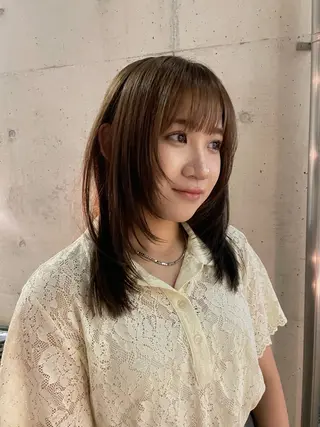 ミディアム カットモデル募集中！ ACQUA  eriのヘアスタイル