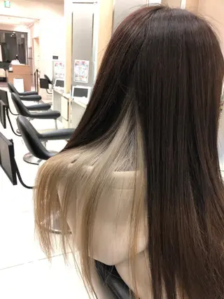 ロング カラー 渕向 克海のヘアスタイル