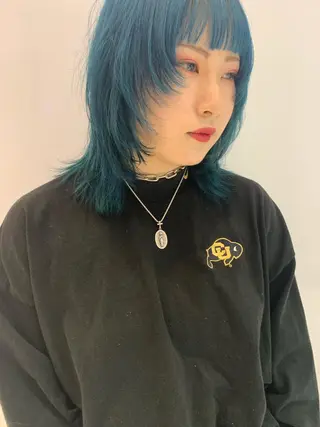 ミディアム カラー レイヤー/ブリーチ HIKARU ♡のヘアスタイル