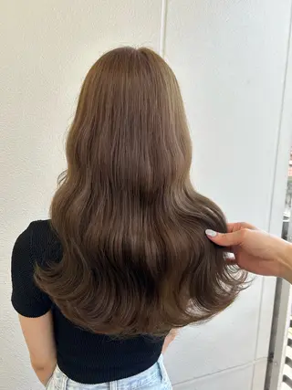 ロング カラー ヘアアレンジ 《暖色/韓国hair 》🇰🇷桑原ユキネのヘアスタイル