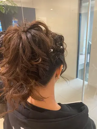 セミロング ヘアアレンジ 田中 アキオのヘアスタイル