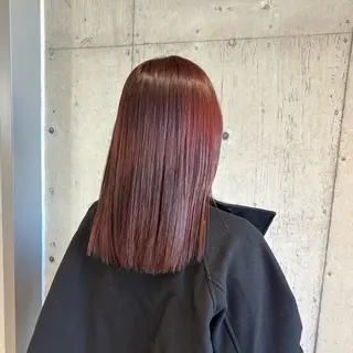 セミロング カラー ツヤ髪ハイトーン ×レイヤー🌝リオのヘアスタイル