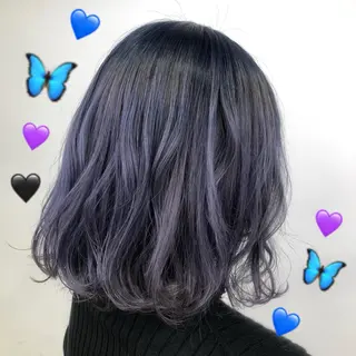 ミディアム カラー ヘアアレンジ TSUNA 🌙 Lim 五反田のマツエク・マツパデザイン