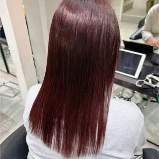 セミロング カラー Lond enika 🖤aoi🖤のヘアスタイル