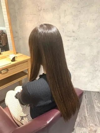ロング 中川歩 髪質改善 ツヤカラー【横浜】のヘアスタイル