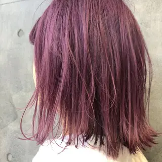 ミディアム カラー パーマ 【ダメージレス施術】 【透明感】北村 拓也のヘアスタイル