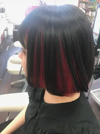 ミディアム カラー 岩谷/ブリーチ 🪽透明感カラーのヘアスタイル