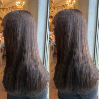 セミロング 美髪/ 艶カラー/まや🦋のヘアスタイル